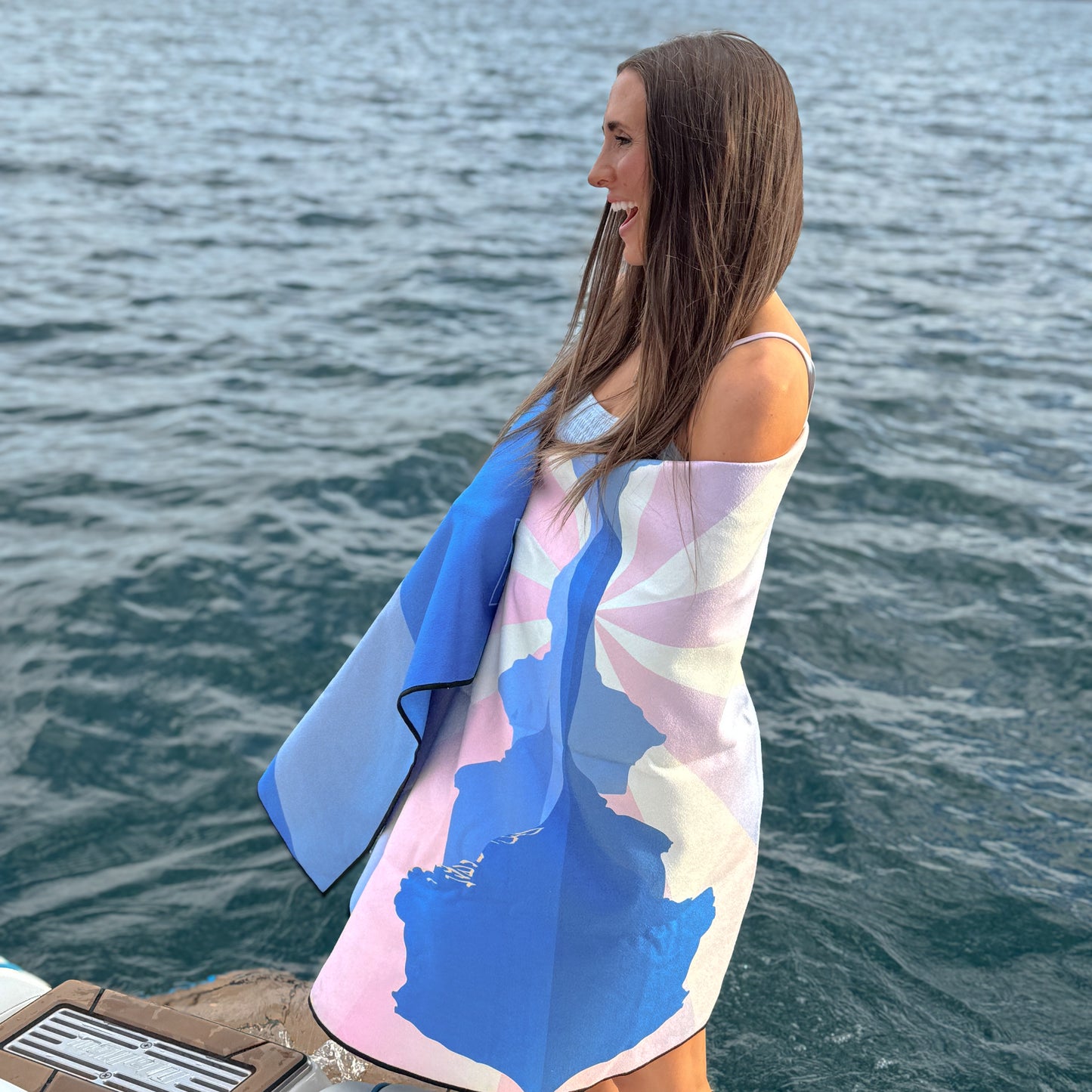 Sunset Oasis - Lake Towel